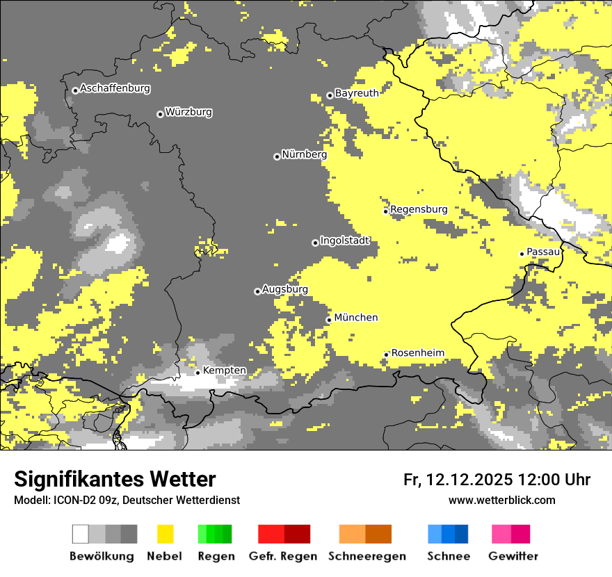 Modellkarten Signifikantes Wetter