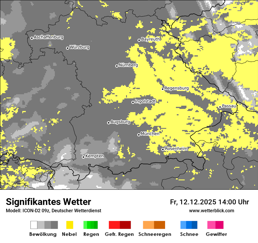 Modellkarten Signifikantes Wetter