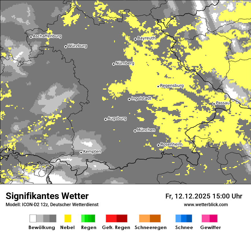 Modellkarten Signifikantes Wetter
