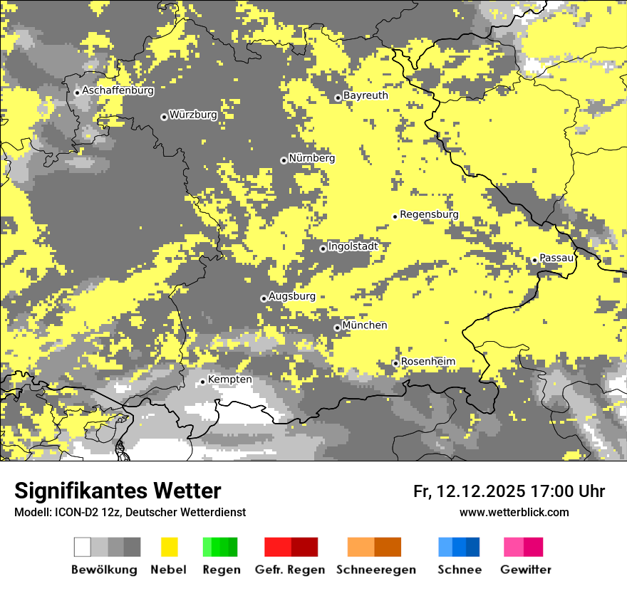 Modellkarten Signifikantes Wetter