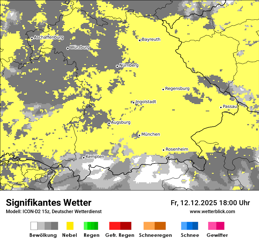 Modellkarten Signifikantes Wetter