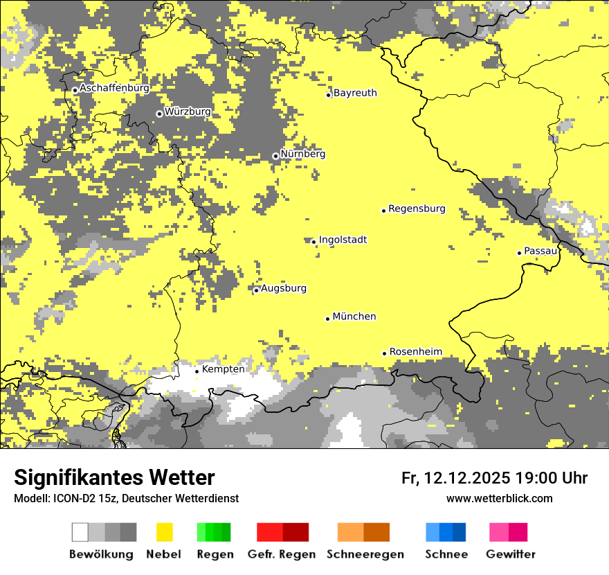 Modellkarten Signifikantes Wetter