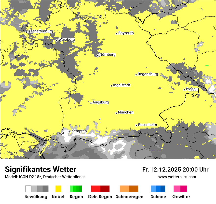 Modellkarten Signifikantes Wetter