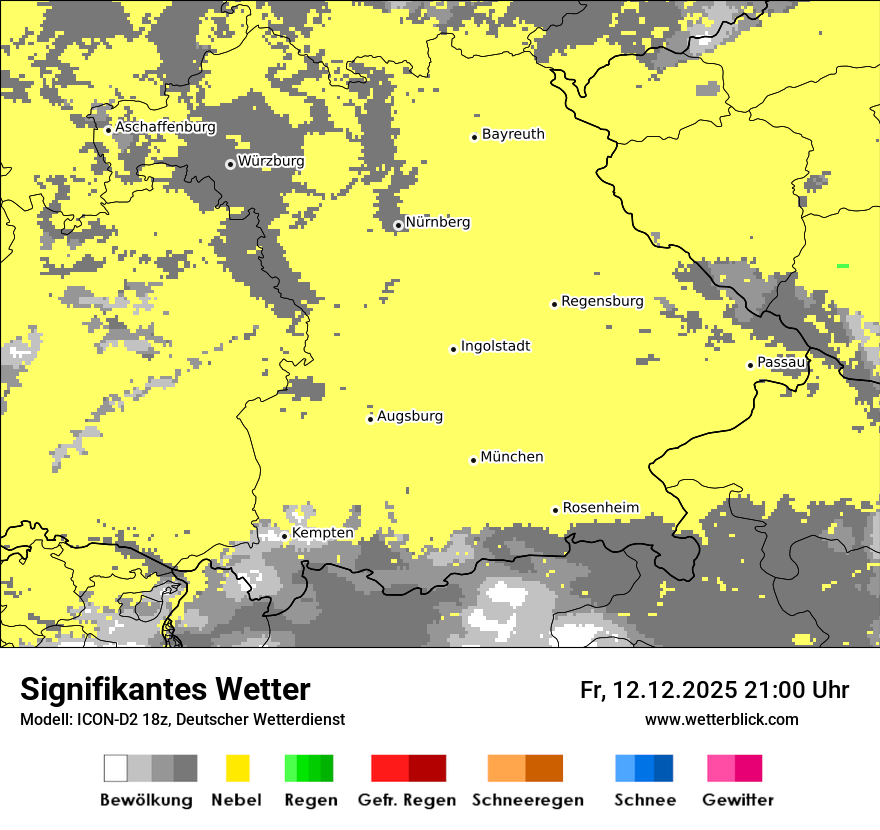 Modellkarten Signifikantes Wetter