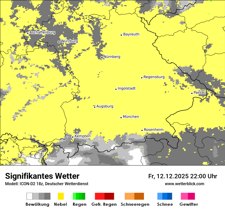 Modellkarten Signifikantes Wetter