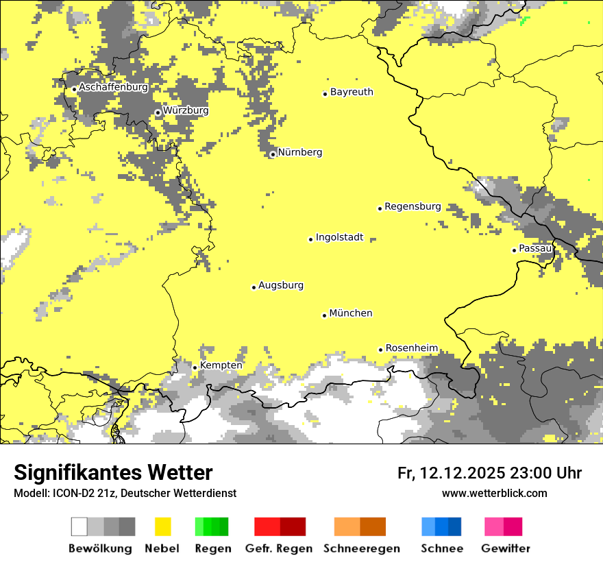 Modellkarten Signifikantes Wetter