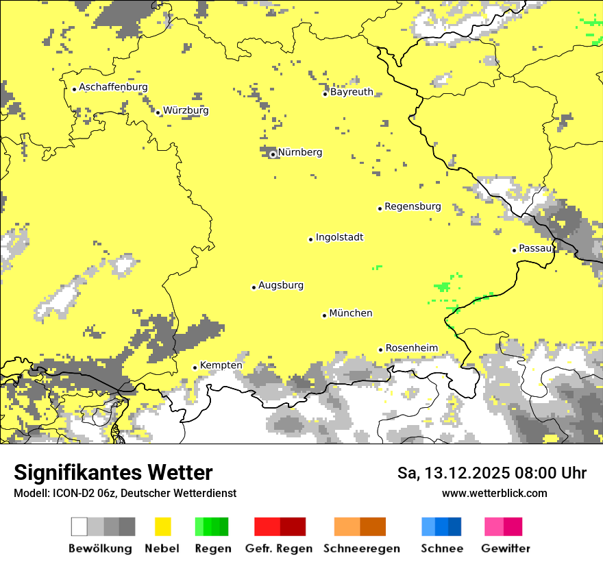 Modellkarten Signifikantes Wetter