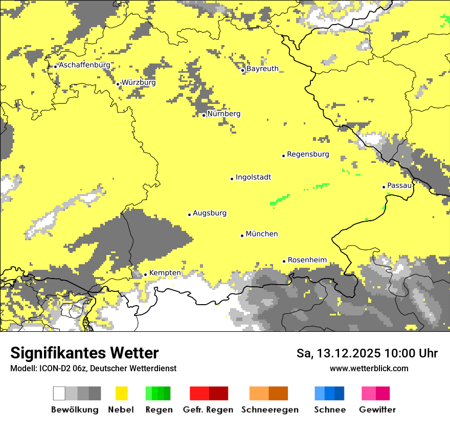 Modellkarten Signifikantes Wetter