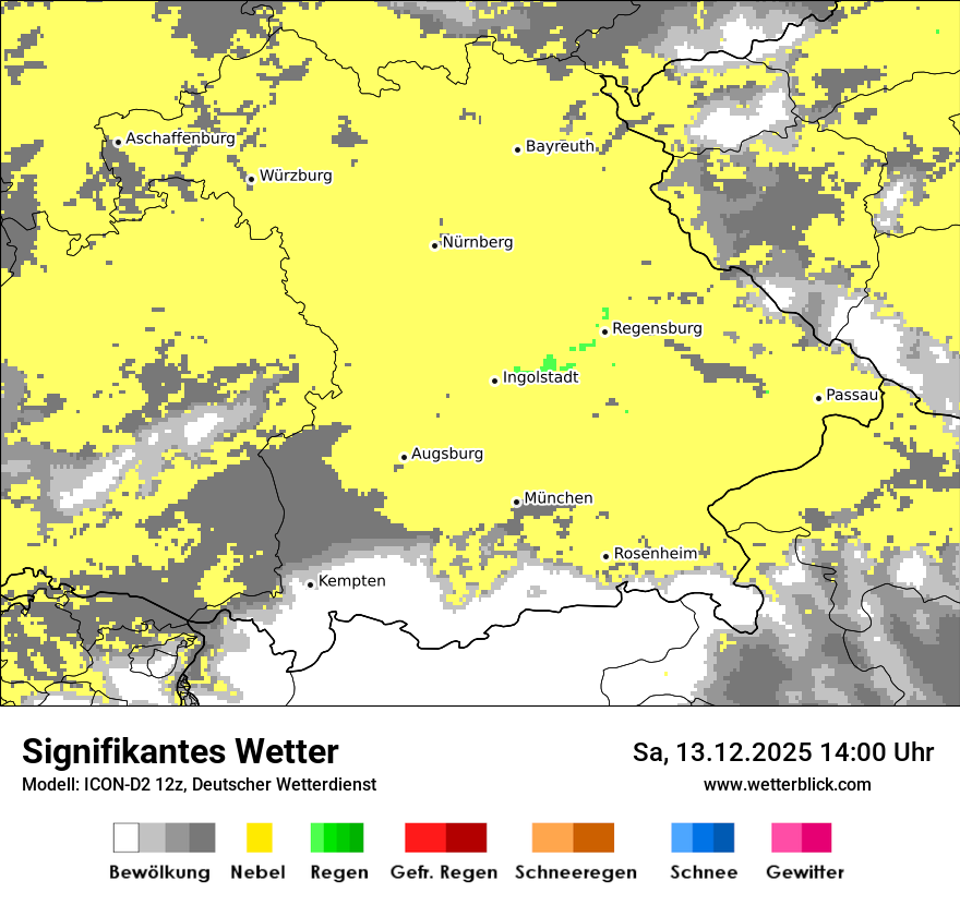 Modellkarten Signifikantes Wetter