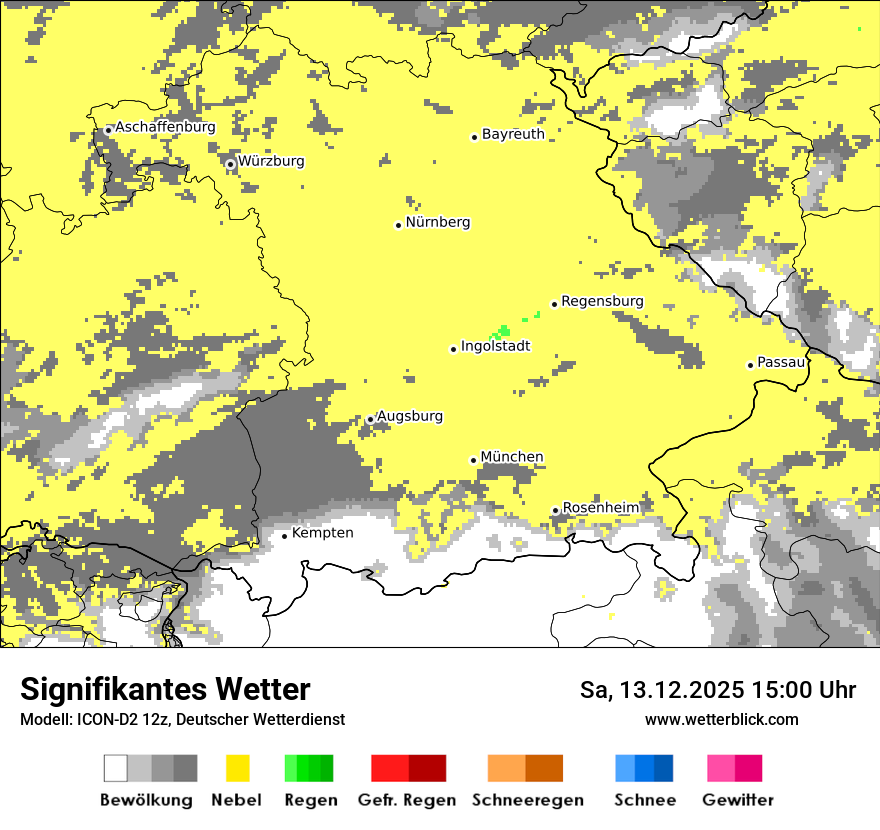 Modellkarten Signifikantes Wetter
