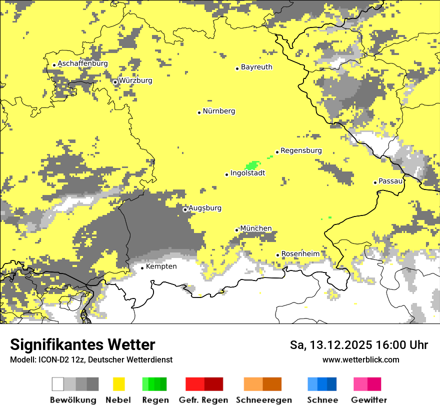 Modellkarten Signifikantes Wetter