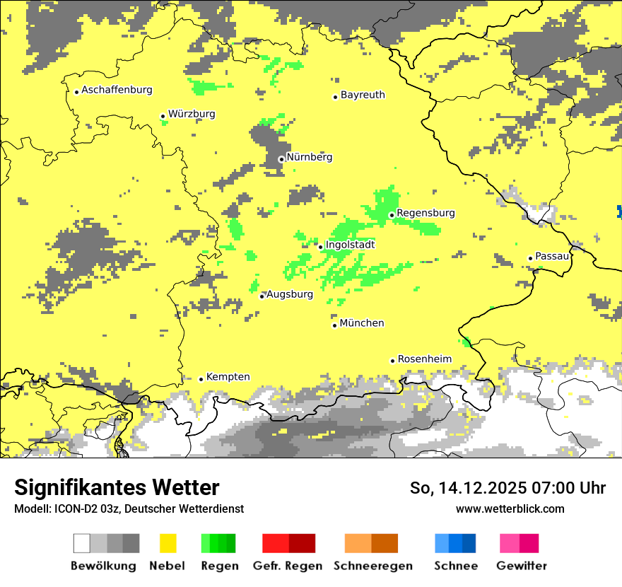 Modellkarten Signifikantes Wetter