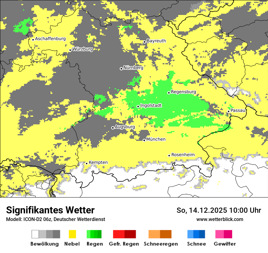 Modellkarten Signifikantes Wetter