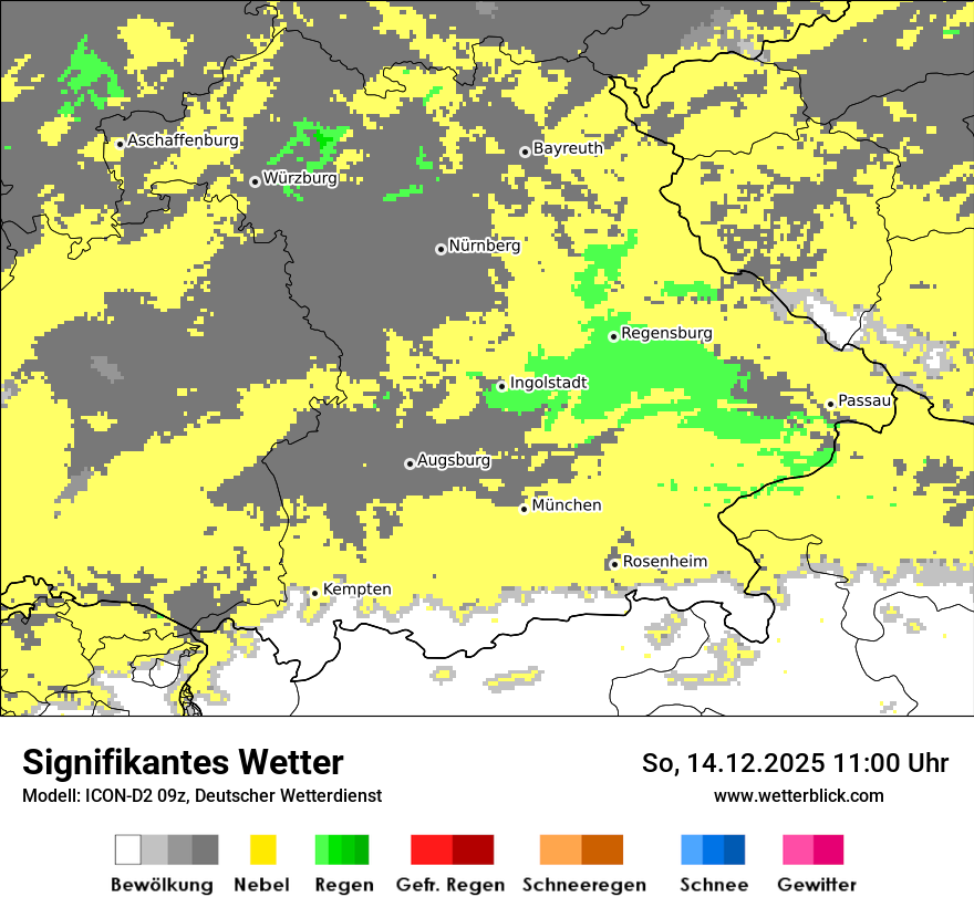 Modellkarten Signifikantes Wetter