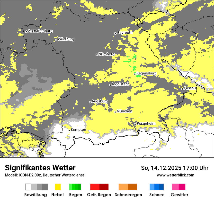 Modellkarten Signifikantes Wetter