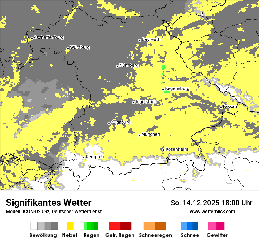 Modellkarten Signifikantes Wetter