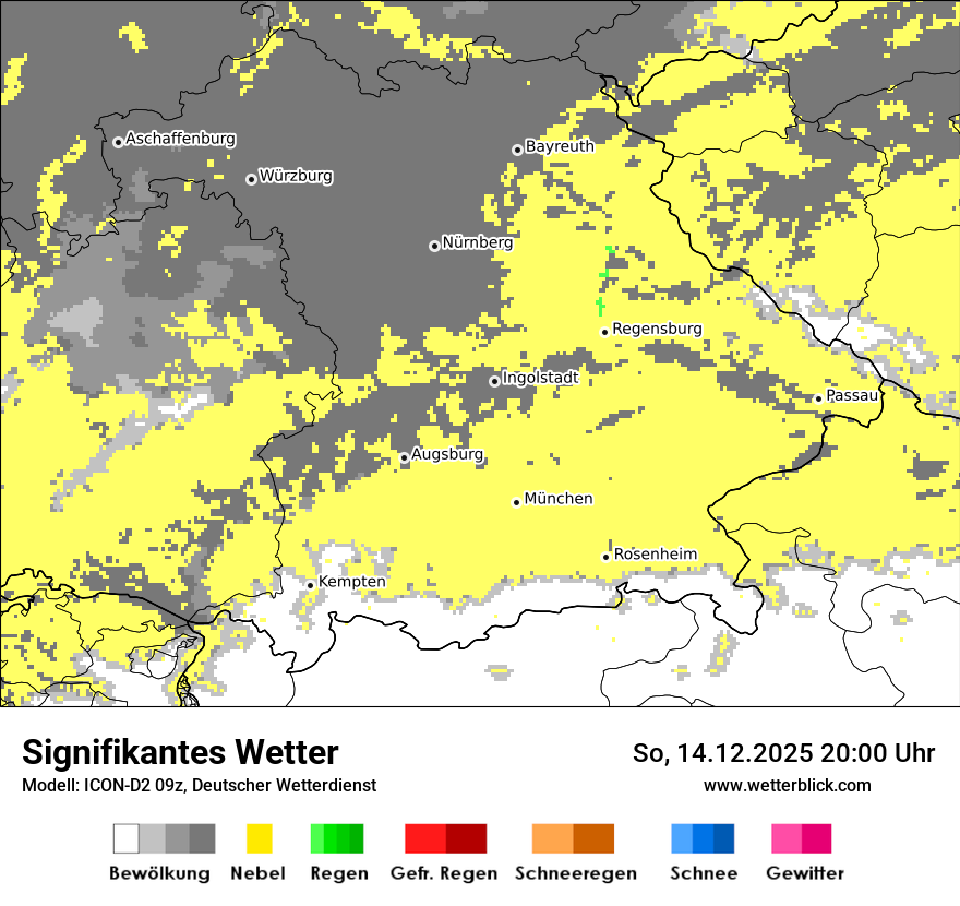 Modellkarten Signifikantes Wetter