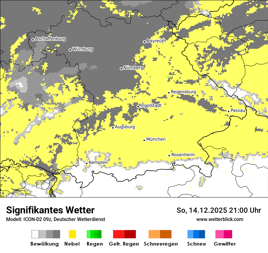 Modellkarten Signifikantes Wetter