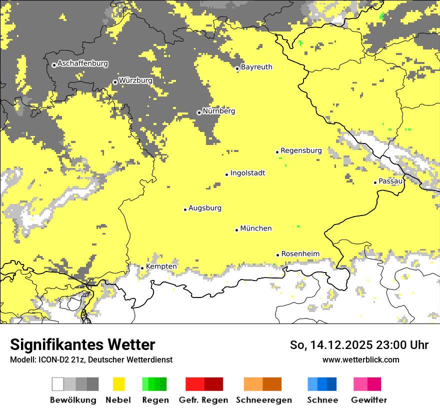 Modellkarten Signifikantes Wetter