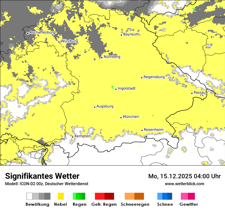 Modellkarten Signifikantes Wetter