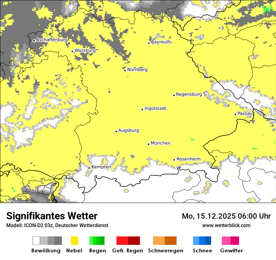 Modellkarten Signifikantes Wetter