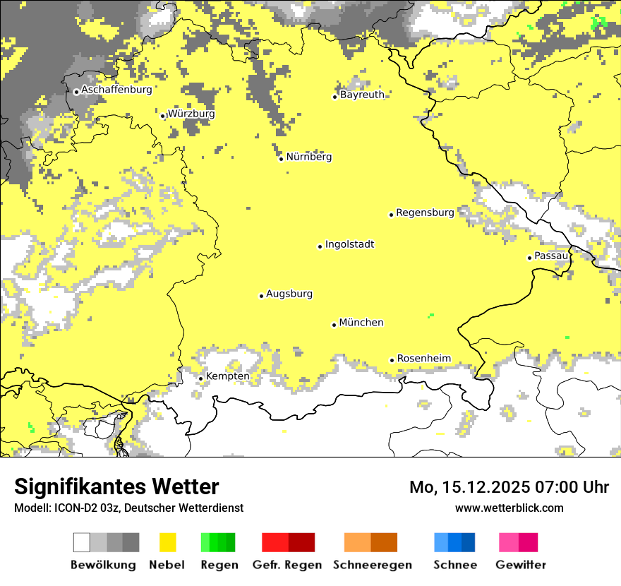 Modellkarten Signifikantes Wetter