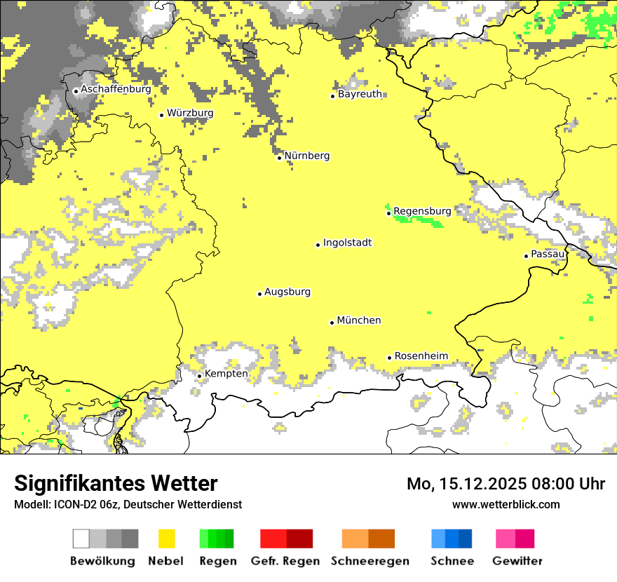 Modellkarten Signifikantes Wetter