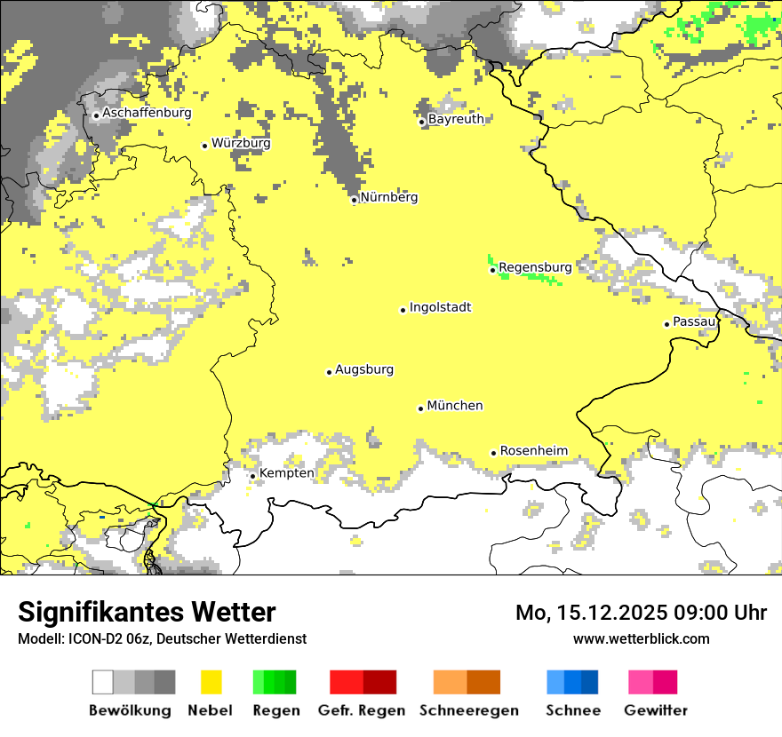 Modellkarten Signifikantes Wetter