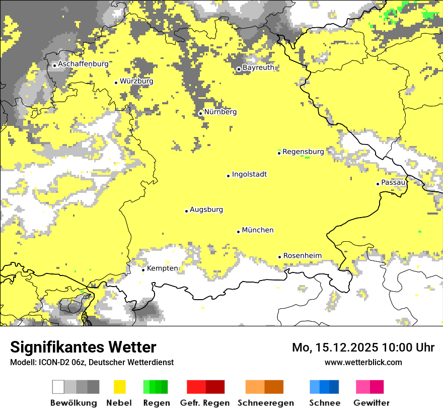 Modellkarten Signifikantes Wetter