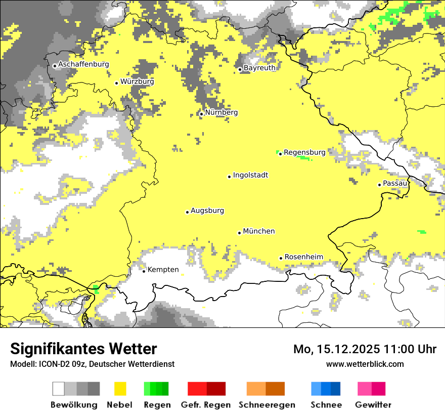 Modellkarten Signifikantes Wetter