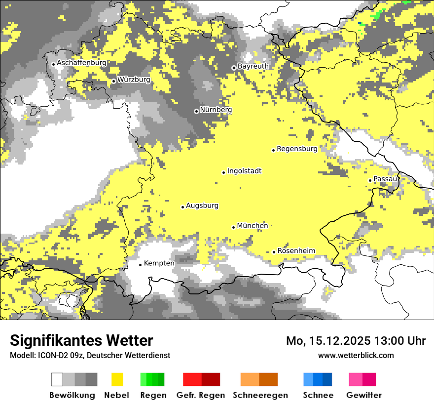 Modellkarten Signifikantes Wetter