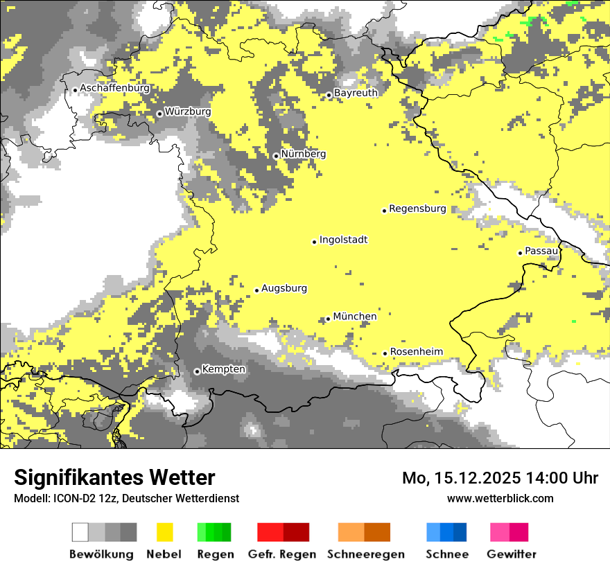 Modellkarten Signifikantes Wetter