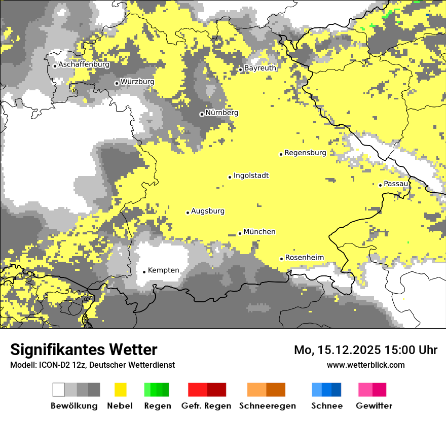 Modellkarten Signifikantes Wetter