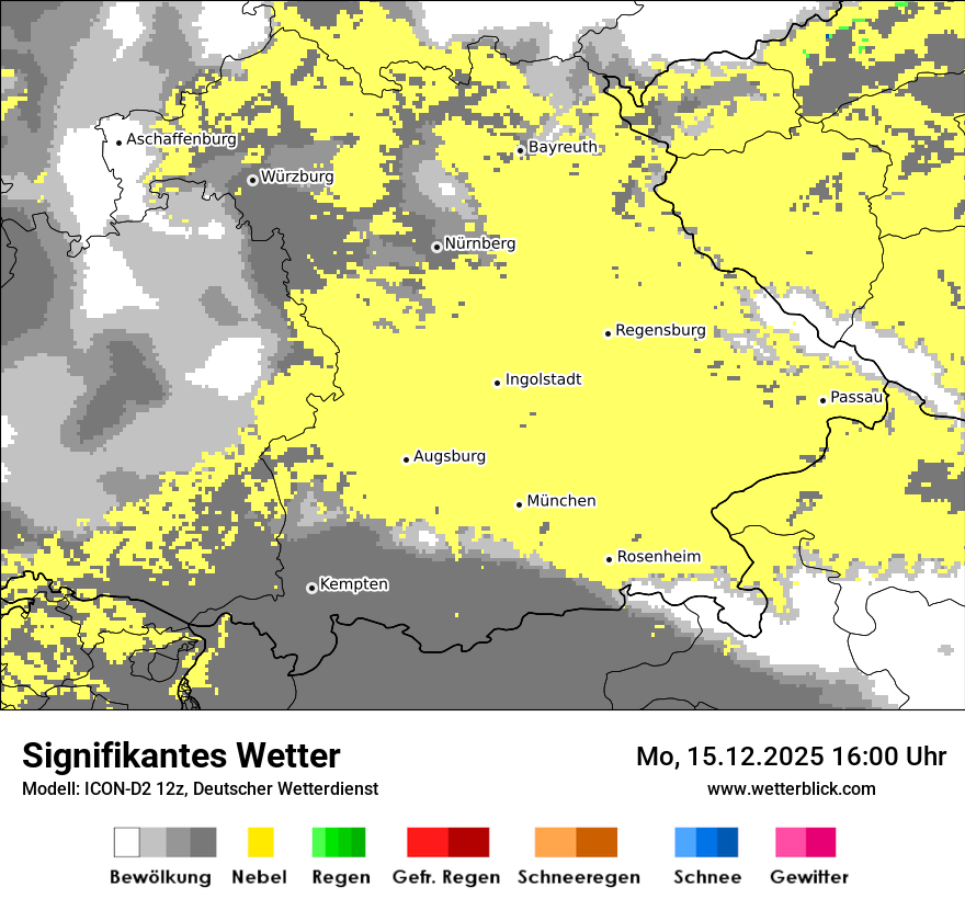 Modellkarten Signifikantes Wetter