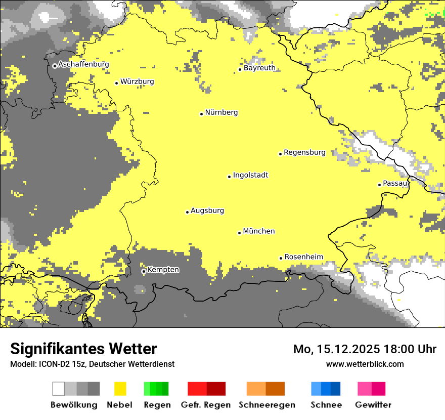Modellkarten Signifikantes Wetter