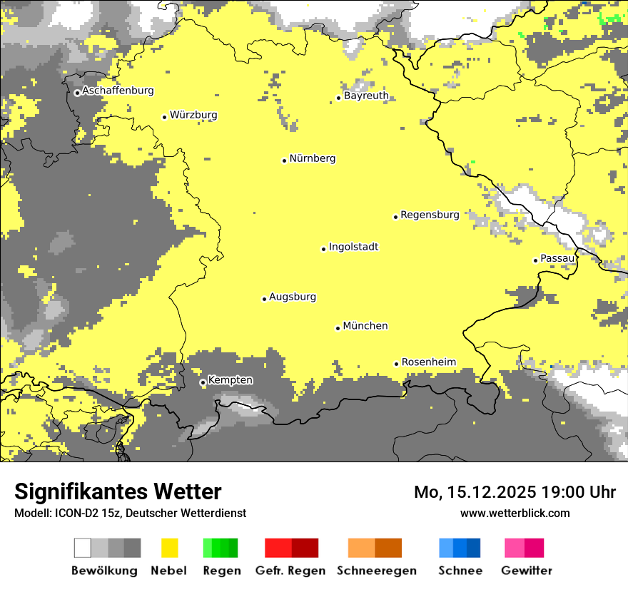 Modellkarten Signifikantes Wetter