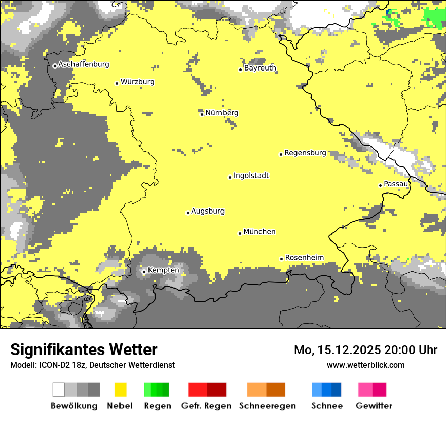 Modellkarten Signifikantes Wetter