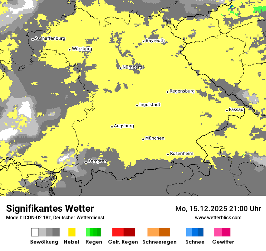 Modellkarten Signifikantes Wetter