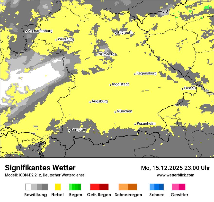Modellkarten Signifikantes Wetter