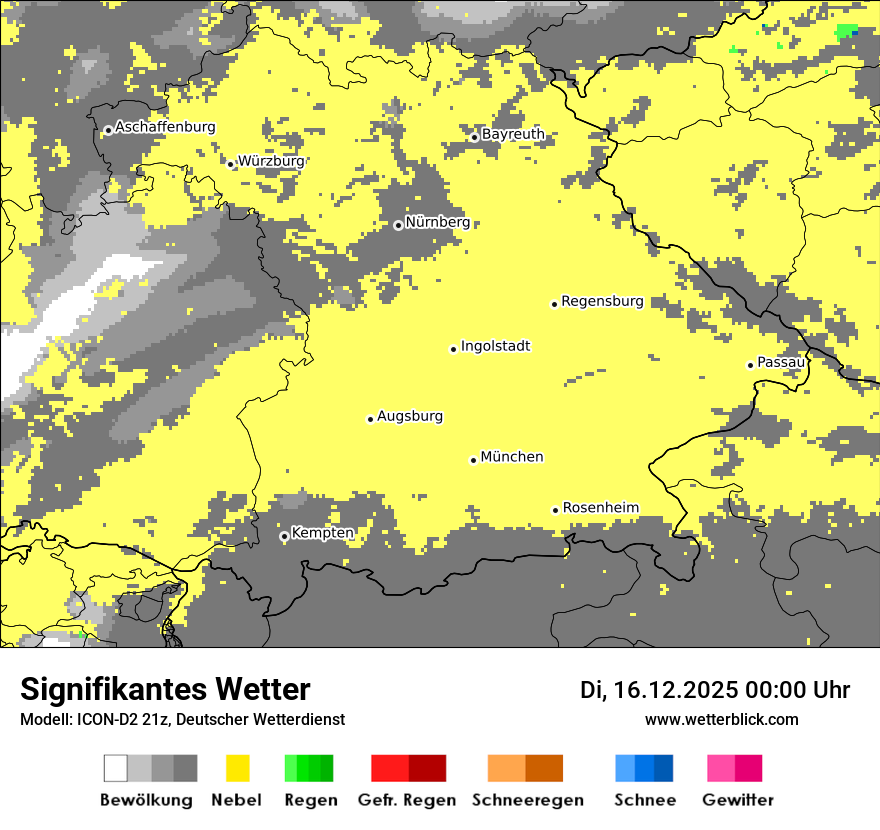 Modellkarten Signifikantes Wetter