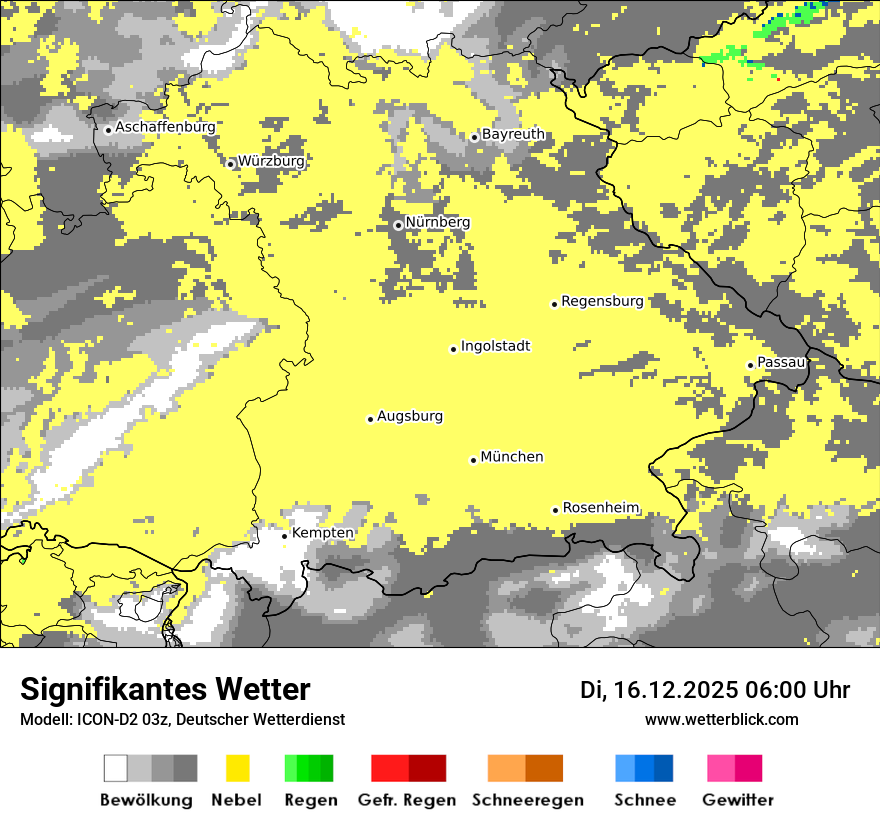 Modellkarten Signifikantes Wetter