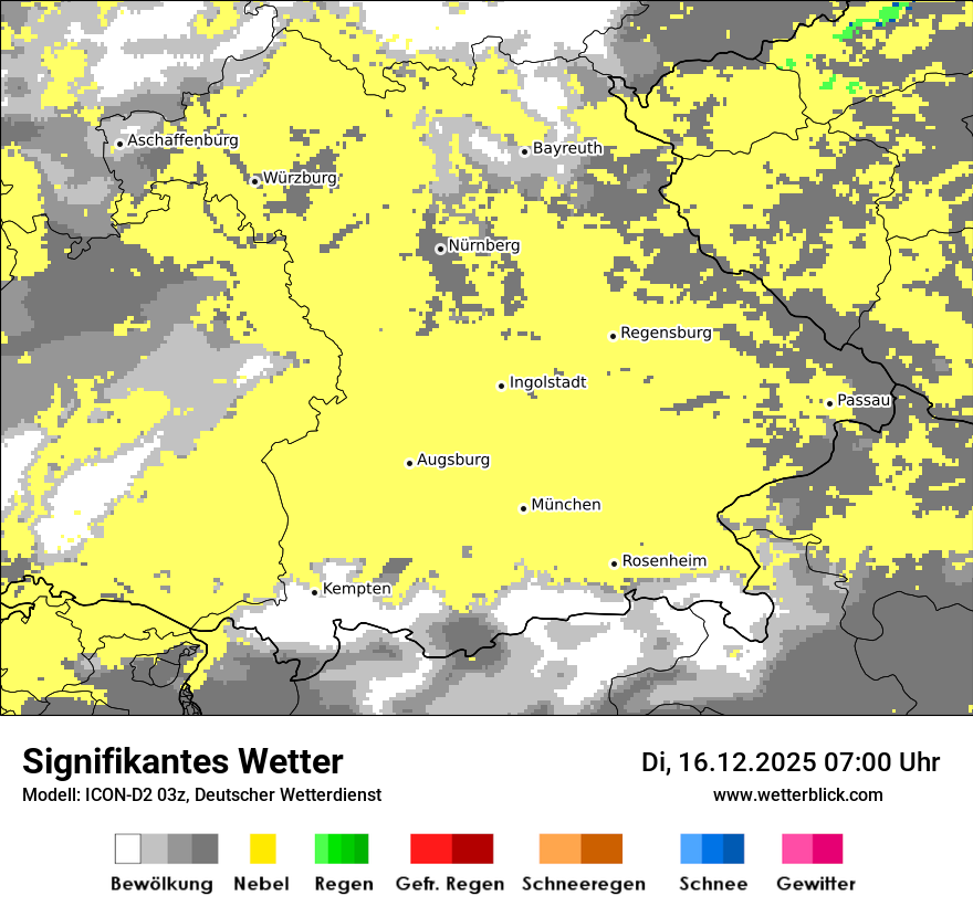 Modellkarten Signifikantes Wetter