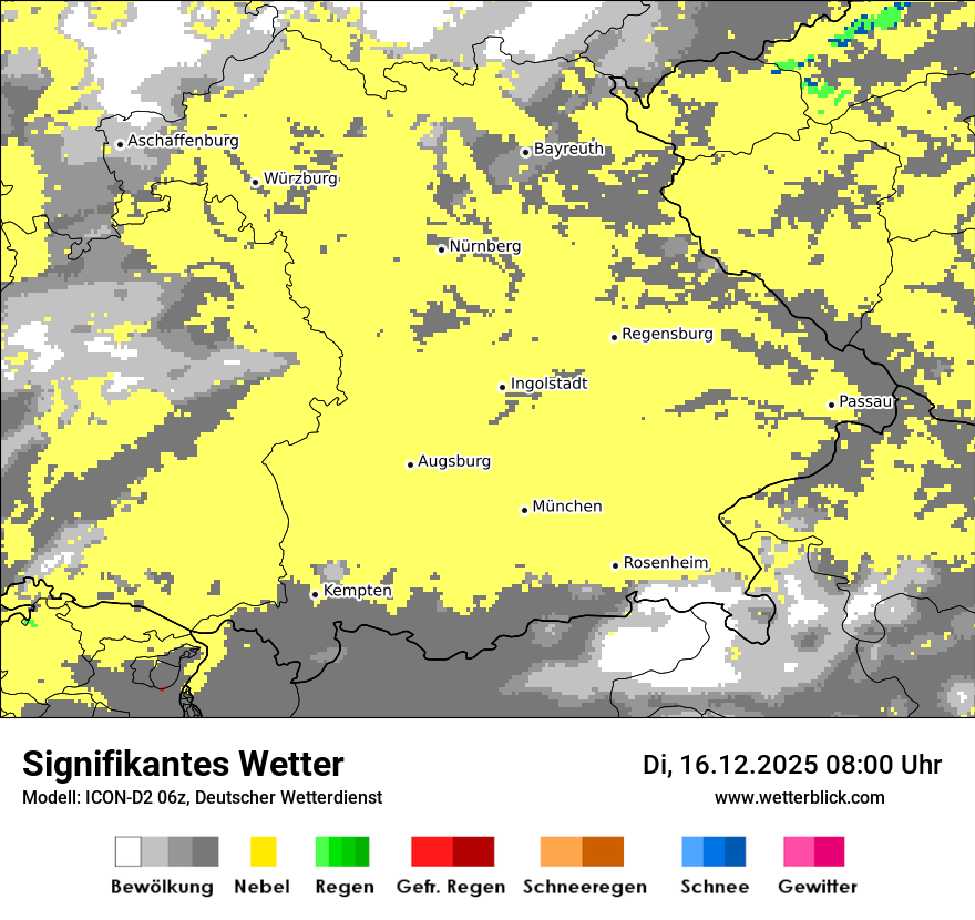 Modellkarten Signifikantes Wetter
