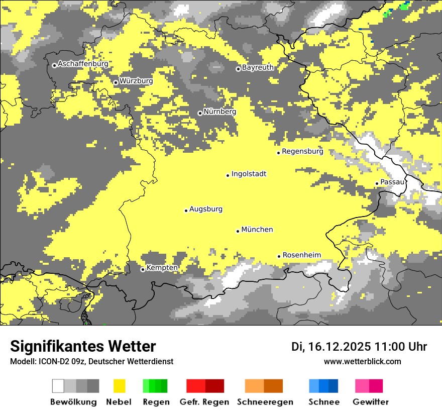 Modellkarten Signifikantes Wetter