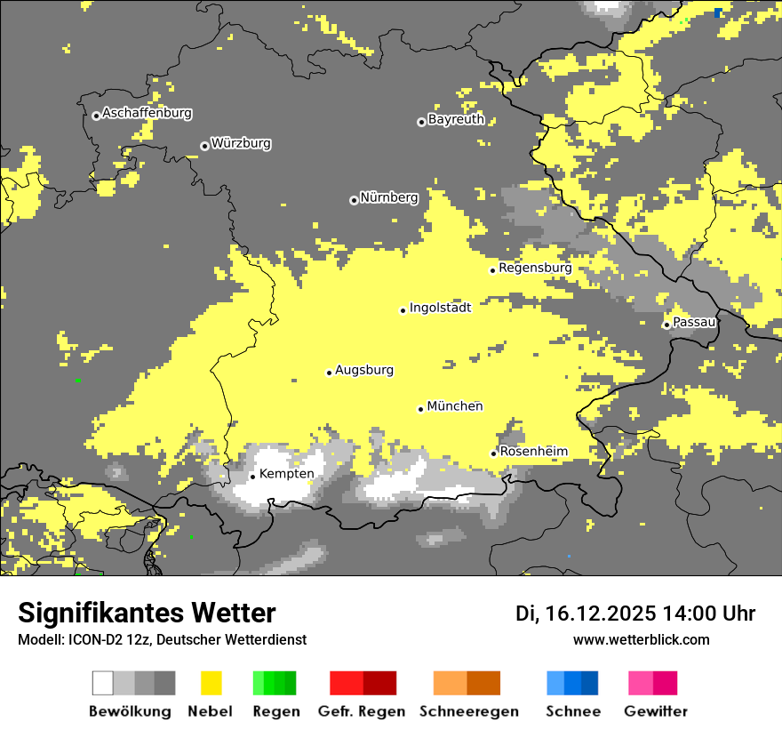 Modellkarten Signifikantes Wetter