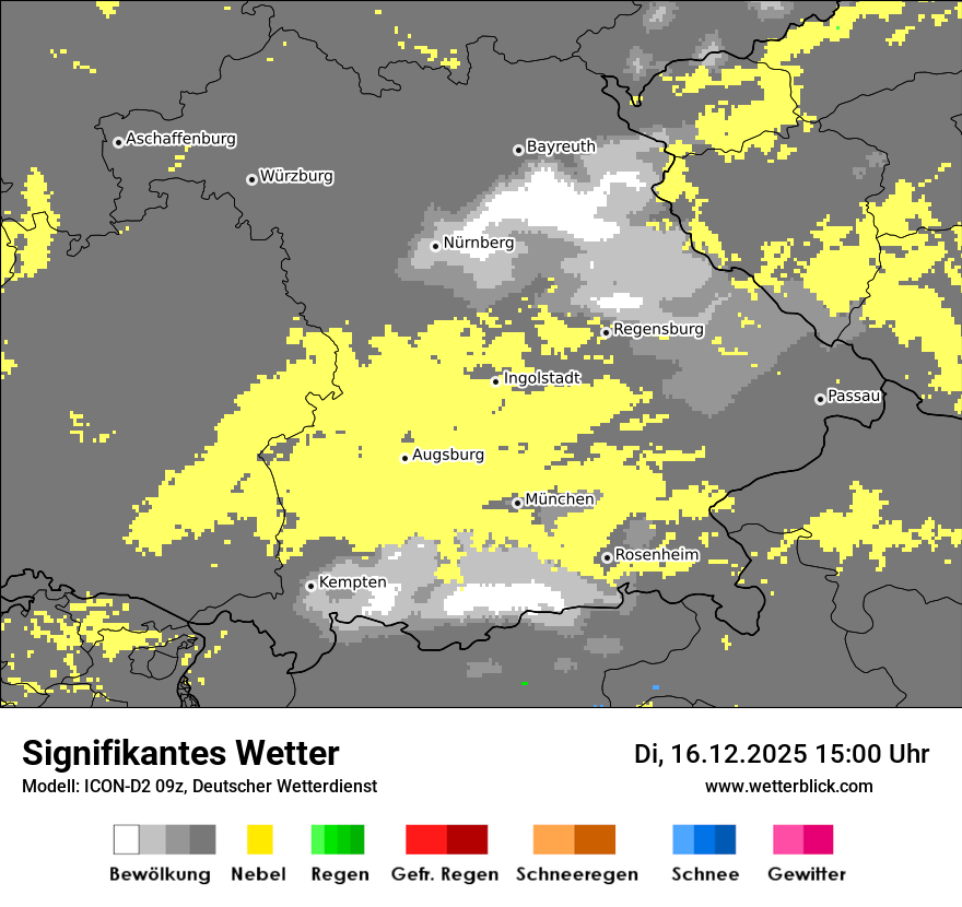 Modellkarten Signifikantes Wetter