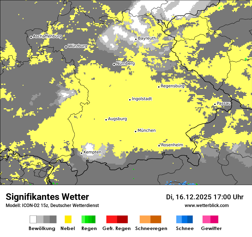 Modellkarten Signifikantes Wetter