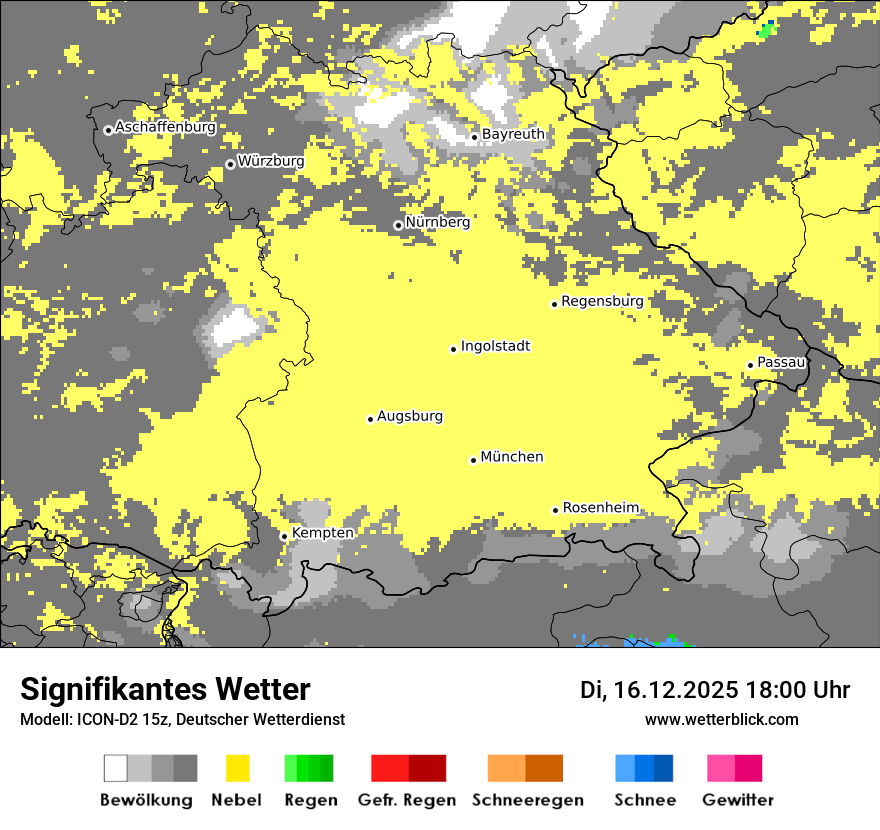 Modellkarten Signifikantes Wetter