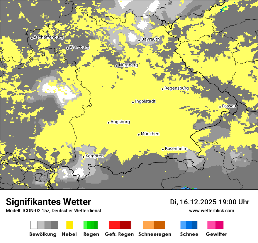 Modellkarten Signifikantes Wetter