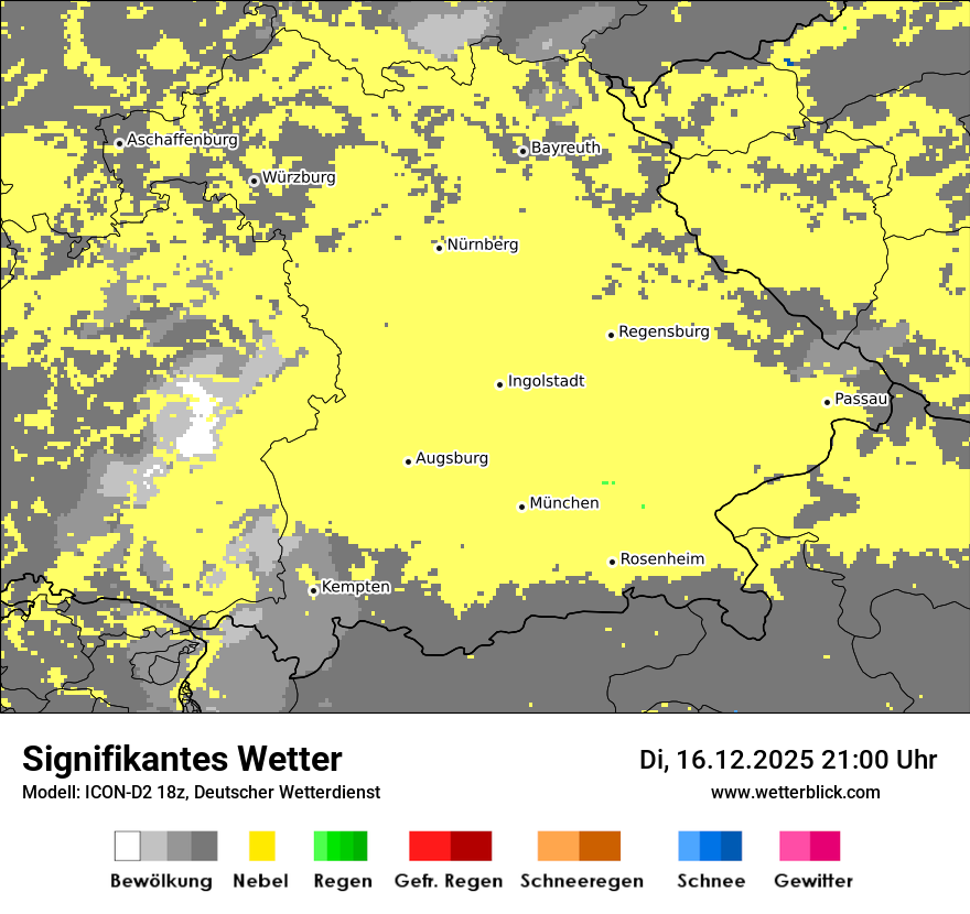 Modellkarten Signifikantes Wetter